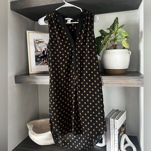 H & M Black patterned dress